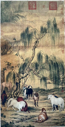 中国古画 珍品旧藏收藏 著名画家 郎世寧花瓶画 国画 骨董品 古置物 中国古美術 古賞物  代物(水墨画)｜売買されたオークション情報、yahooの商品情報をアーカイブ公開 - オークファン 美術品